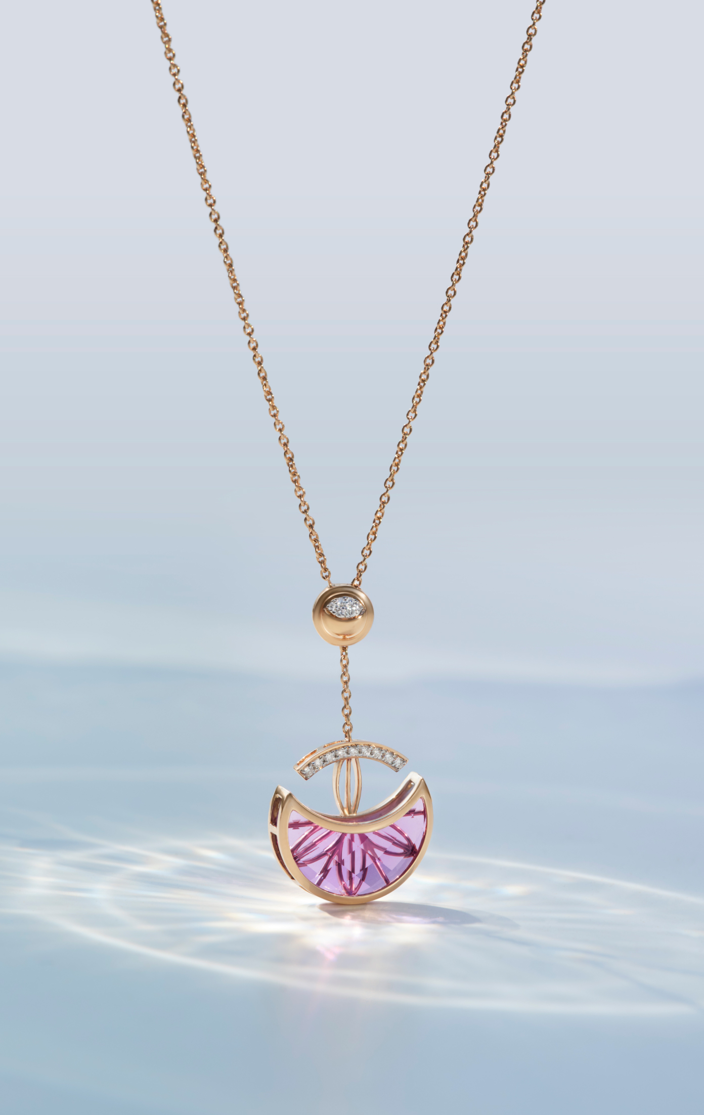 Sacred Moon Lariat Necklace