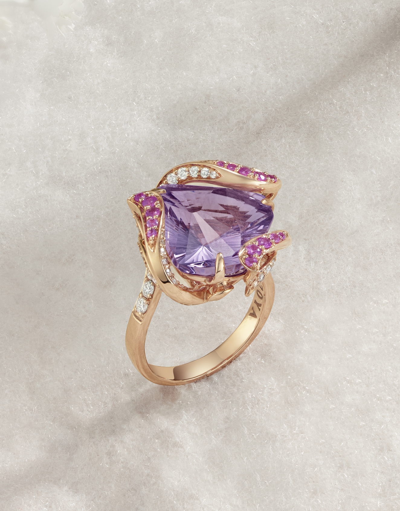 Wildflower Heart Ring