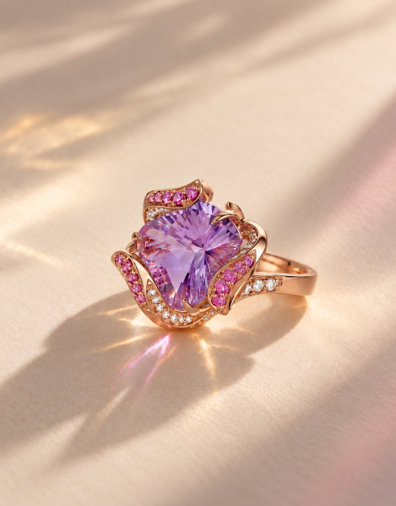 Wildflower Heart Ring