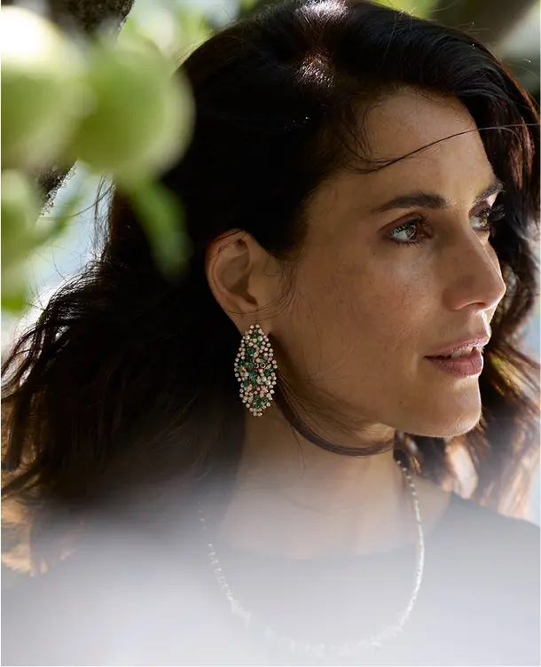 Golden Chinar Earring