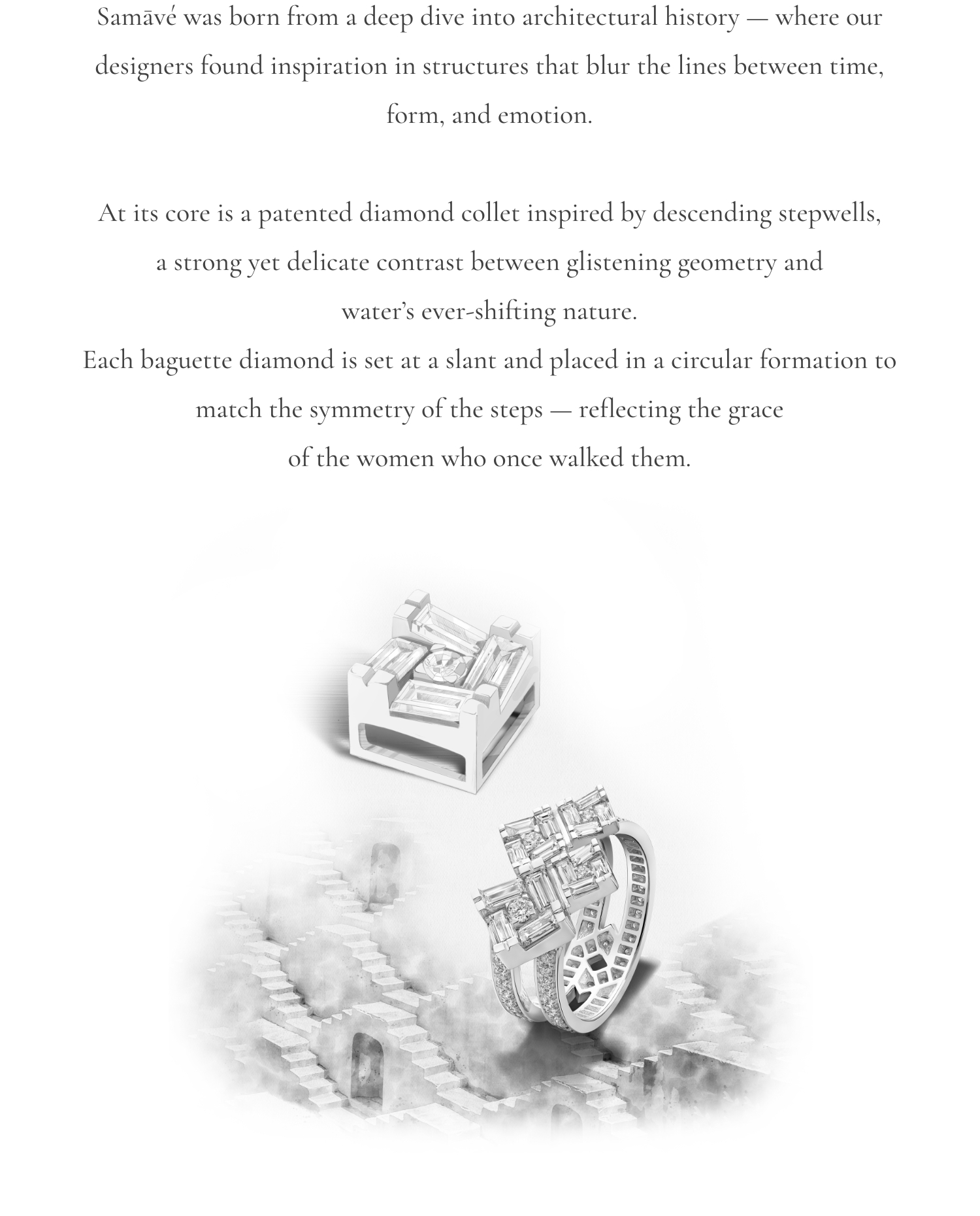 Samave by Zoya Autograph Collection inspired by Indian stepwell architecture