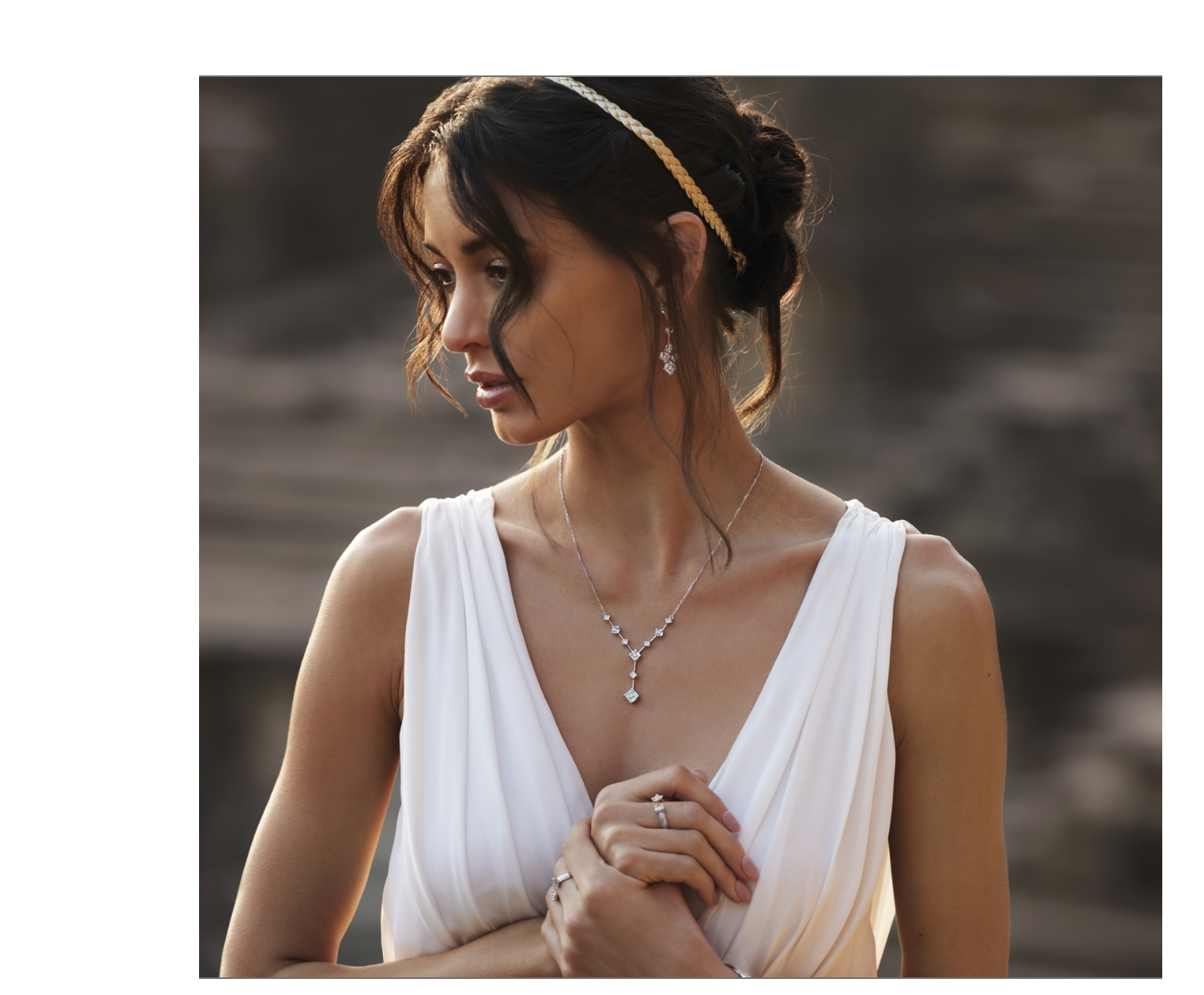 Samave by Zoya diamond jewellery styled in an architectural setting