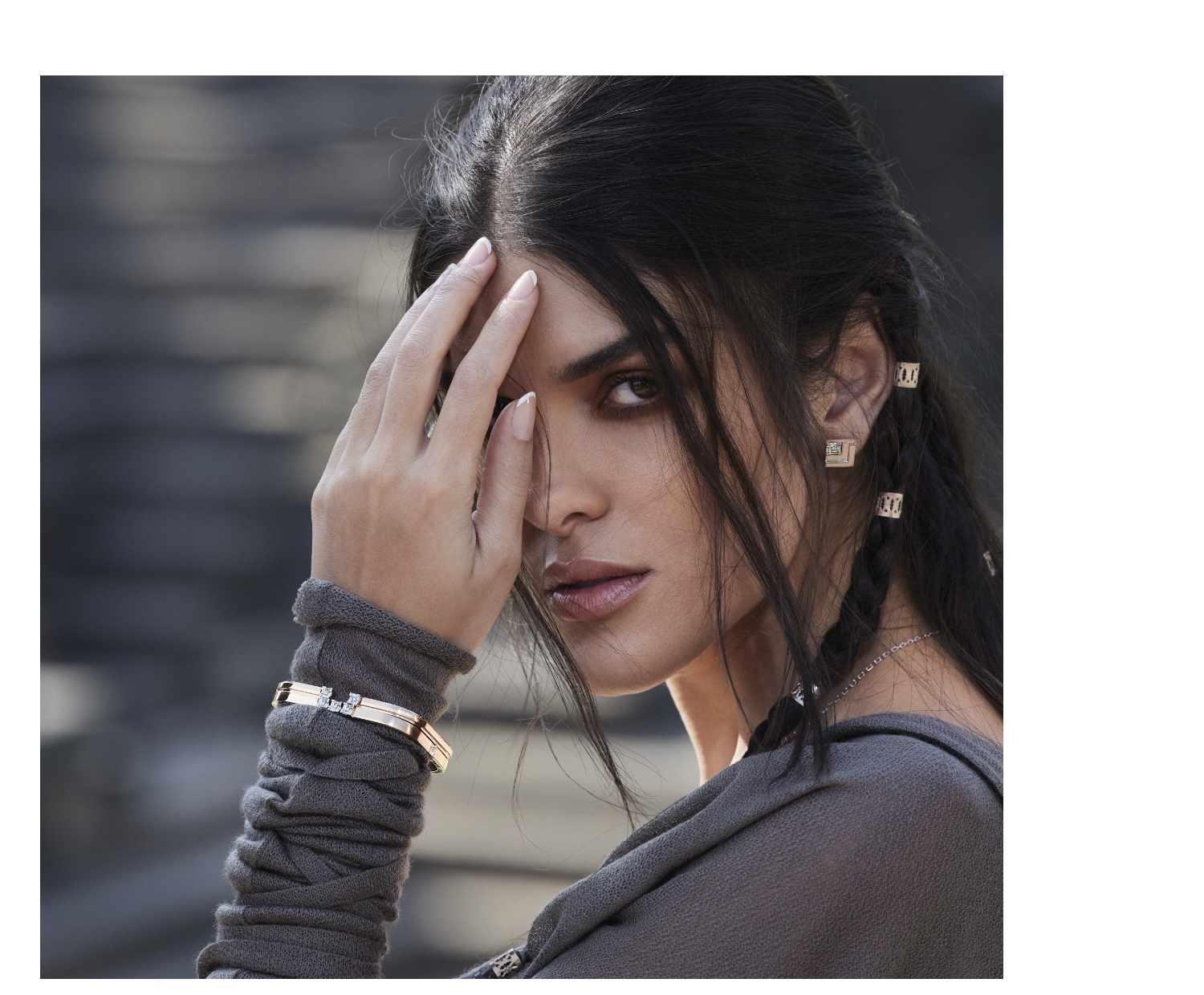 Samave by Zoya diamond jewellery styled in an architectural setting